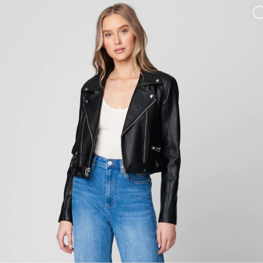 Blank NYC Moto Black Faux Leather